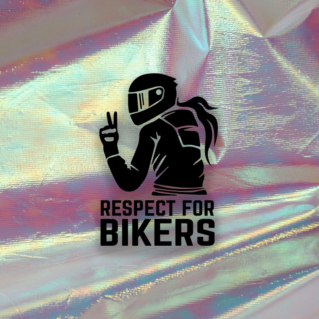 Nalepka "Respect For Bikers Female"