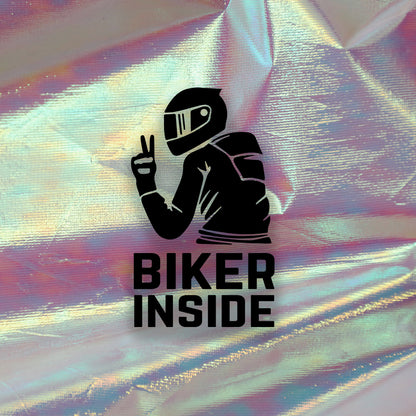 Nalepka "Male Biker Inside" - TaiiArtGarage