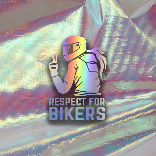 Nalepka "Respect For Bikers Female"