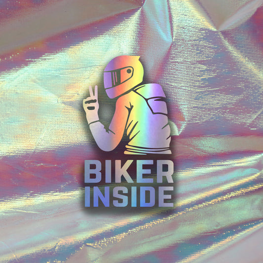 Nalepka "Male Biker Inside" - TaiiArtGarage