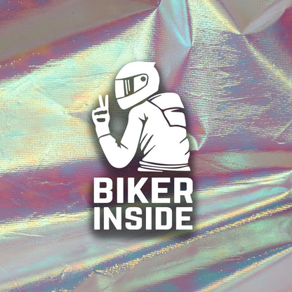Nalepka "Male Biker Inside" - TaiiArtGarage