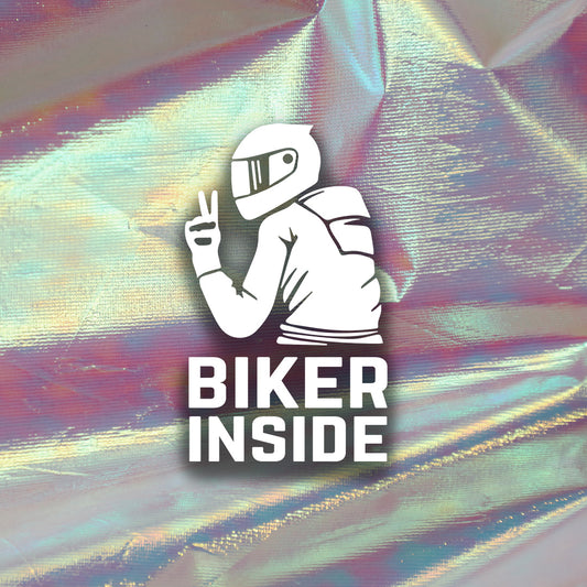 Nalepka "Male Biker Inside" - TaiiArtGarage